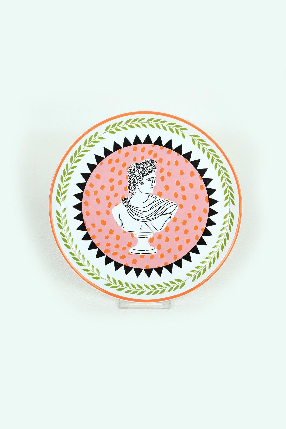 Set 6 Farfurii Roma, Ceramica, Multicolor, 25 cm