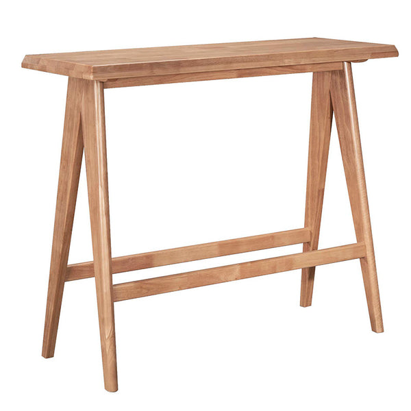 Set bar masa si scaune pentru sufragerie Winslow set 7 piese lemn de arbore de cauciuc, nuc deschis, 120x45x100 cm