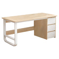 Set birou pentru student Logic, Pal, Birou: 120x60x75 cm, Dulap: 60x30x180 cm, foto produs