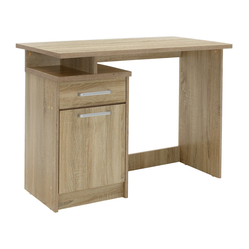 Set birou pentru studenti cu functie de organizare Study, metal și Lemn, 2 piese, 100x55x75 cm, foto produs