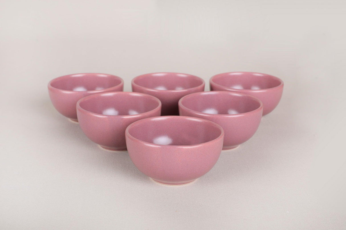 Set farfurii cu sos Sauce Plate Set Bulut Violet Snack / Sauce Bowl 8 Cm 6 Pieces, violet, 23x11x23 cm
