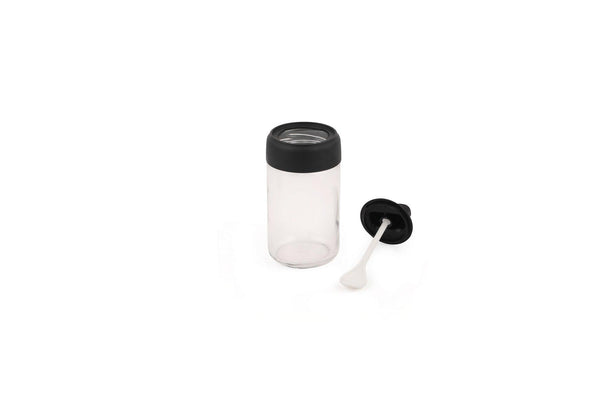 Set borcane de condimente, Negru, 31x13x23 cm