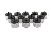 Set borcane de condimente Genis Kasikli 12, Transparent, 30x20x20 cm