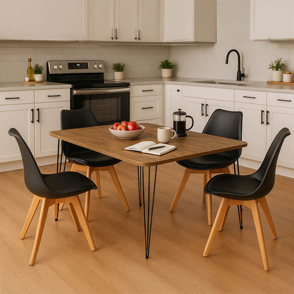 Set bucătărie pentru studenți, Tinge, Lemn, variabile, Set 5 piese, 120x60x73 cm