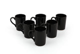Set cani  Set   Black Zen  8 Cm 6 Pieces, Negru, 37x19x27 cm