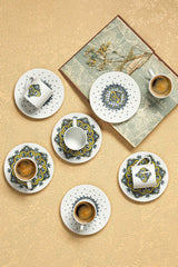 Set cești de cafea    Porland, Multicolor, 21x8x31 cm