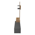 Set Comoda Tv Litende cu Riflaj, antracit-stejar, 249x42x199 cm, foto produs 6