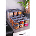 Recipiente Depozitare Set cutie de depozitare 18 buc, Gri