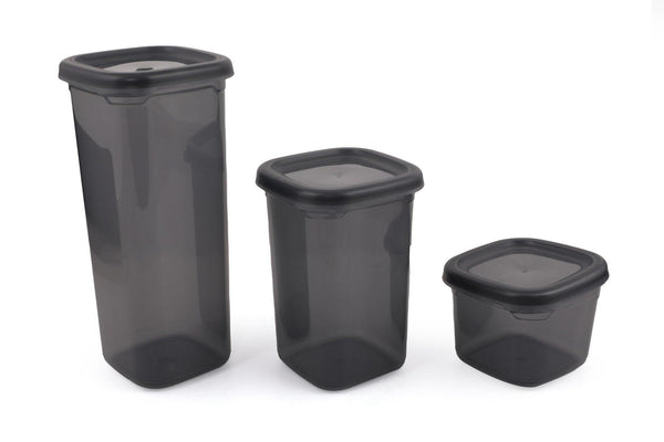 Set cutie de depozitare 18 buc, Gri, 34x42x26 cm