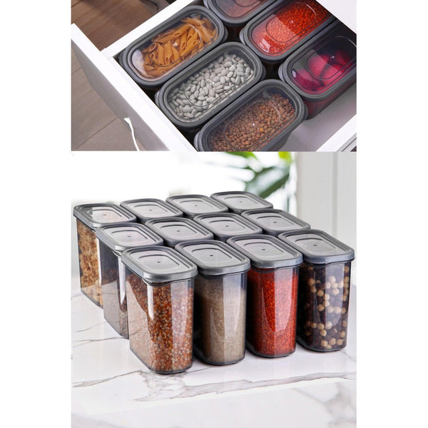 Set cutie de depozitare Storage Box 12 Set, 18x36x27 cm