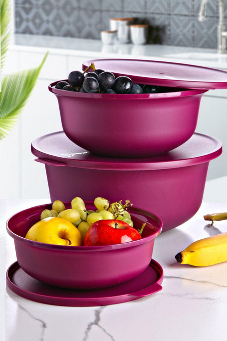 Set cutie de depozitare Storage Box Set   2374 - Purple, Violet, 30x25x30 cm