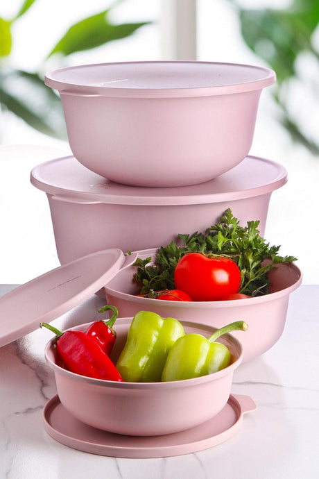 Set cutie de depozitare Storage Box Set   2380 - Pink, Roz, 32x20x32 cm