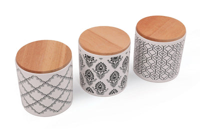 Set cutie de depozitare Storage Box Set   Ares Storage Box 12 cm 3 Pieces, Alb, 31x20x31 cm