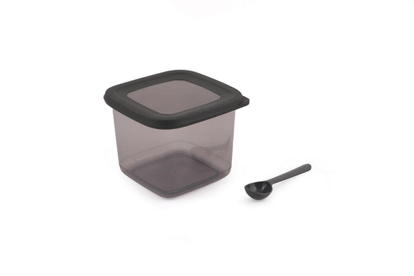 Set cutie de depozitare, Gri, 30x25x22 cm
