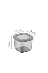 Set cutie de depozitare, Gri, 10x10x10 cm, imagine suplimentara
