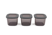 Set cutie de depozitare, Gri, 10x10x10 cm, detaliu produs