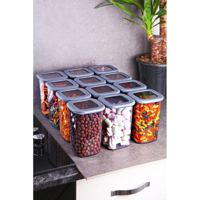 Recipiente Depozitare Set cutie de depozitare, Gri, 30x20x45 cm