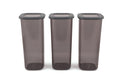 Set cutie de depozitare, Gri, 10x25x10 cm, foto produs