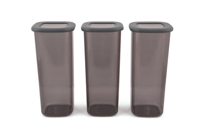 Set cutie de depozitare, Gri, 10x25x10 cm, foto produs
