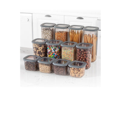 Recipiente Depozitare Set cutie de depozitare, Gri, 29x25x24 cm