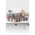 Recipiente Depozitare Set cutie de depozitare, Gri, 12 x 28 x 17 cm