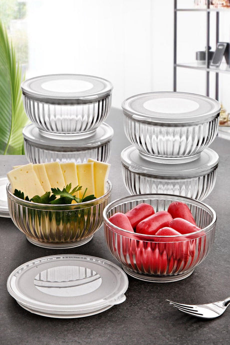 Set cutie de depozitare Storage Box Set   C-DD07 - Plain, Multicolor, 15x15x35 cm