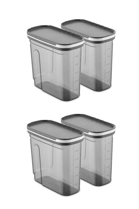 Set cutie de depozitare Storage Box Set   FOLYBNM-0650, Gri, 9 x 19 x 18 cm