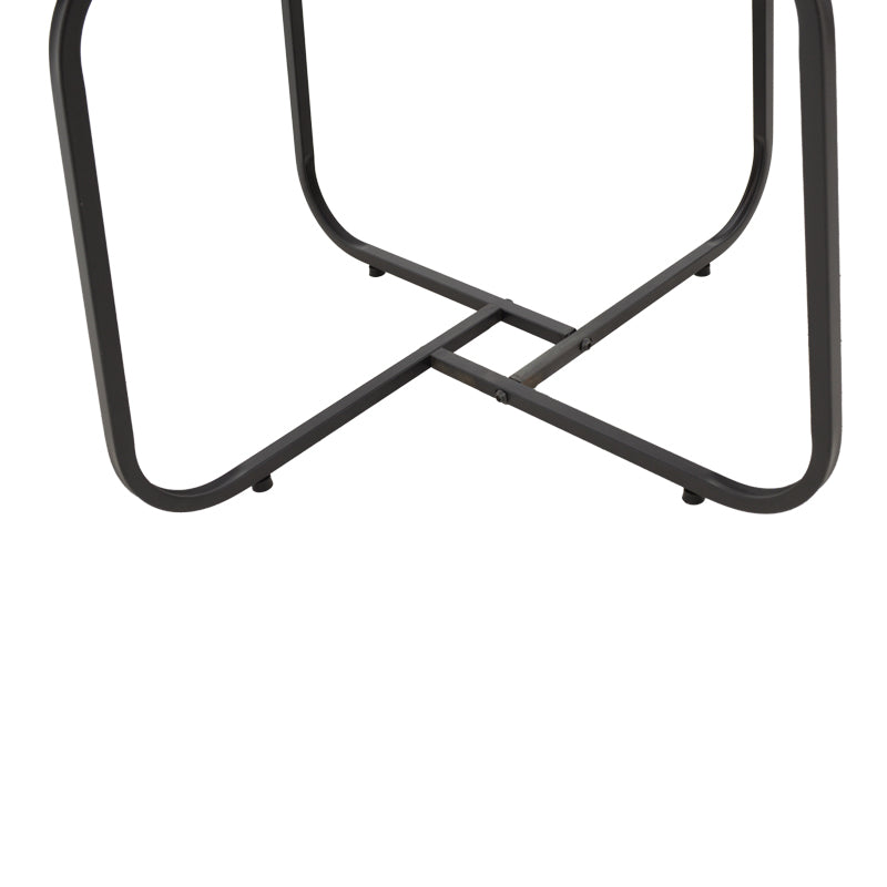 Set de 2 masute de cafea Crismory, marmura, alba, 70x70x47 cm