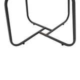 Set 2 mese de cafea Crismory, MDF si metal, 70x70x47 cm - Alb