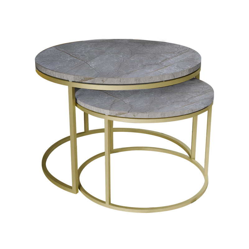 Set de 2 masute de cafea Solme, 60x60x40 cm - Gri