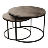 Set de 2 masute de cafea Solme, 60x60x40 cm - Gri inchis