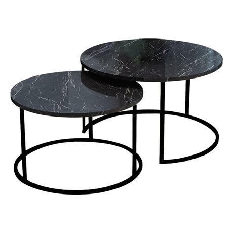 Set de 2 masute de cafea Solme, 60x60x40 cm