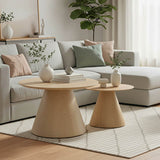 Set de 2 Mese de Cafea, Donda, Stil Sonoma, versatile, 80x80x45 cm