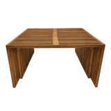 Set de 2 mese de gradina stivuibile Tinnie Boho, Natural, 86x80x46 cm