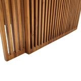 Set de 2 mese de gradina stivuibile Tinnie Boho, Natural, 86x80x46 cm
