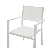 Set de 3 buc masa si scaune de gradina Kliton Moly aluminiu, alb, 80x80x74 cm, foto produs 6