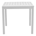 Set de 3 buc masa si scaune de gradina Kliton Moly aluminiu, alb, 80x80x74 cm, foto produs 9
