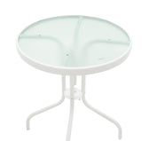 Set de 3 buc masa si scaune de gradina Valor-Confidence B metal, alb, 60x60x70 cm, perspectiva suplimentara
