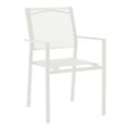 Set de 3 buc masa si scaune de gradina Valor-Confidence B metal, alb, 60x60x70 cm, foto produs