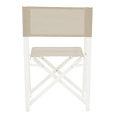 Set de 5 buc masa si scaune de gradina Kliton Mabu aluminiu, alb, 150x80x74 cm, foto produs 6