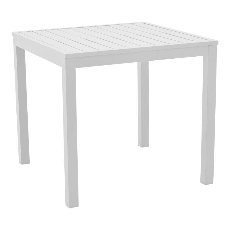 Set de 5 buc masa si scaune de gradina Kliton-Moly aluminiu, alb, 80x80x74 cm, foto produs 7