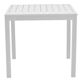 Set de 5 buc masa si scaune de gradina Kliton-Moly aluminiu, alb, 80x80x74 cm, foto produs 9
