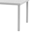 Set de 5 buc masa si scaune de gradina Kliton-Norture aluminiu, alb, 150x80x74 cm, foto produs 10