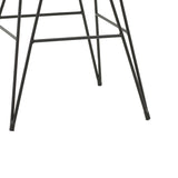 Set de 5 buc masa si scaune de gradina Naoki X ratan Natural si metal, negru, 160x90x78 cm