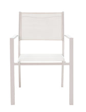 Set de 5 buc masa si scaune de gradina Nares Moly aluminiu alb si placaj, Natural, 180x90x72 cm, foto produs 9