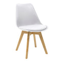 Set de 5 buc masa si scaune Gaston-Cuba, alb-sonoma, 120x80x75 cm, imagine suplimentara