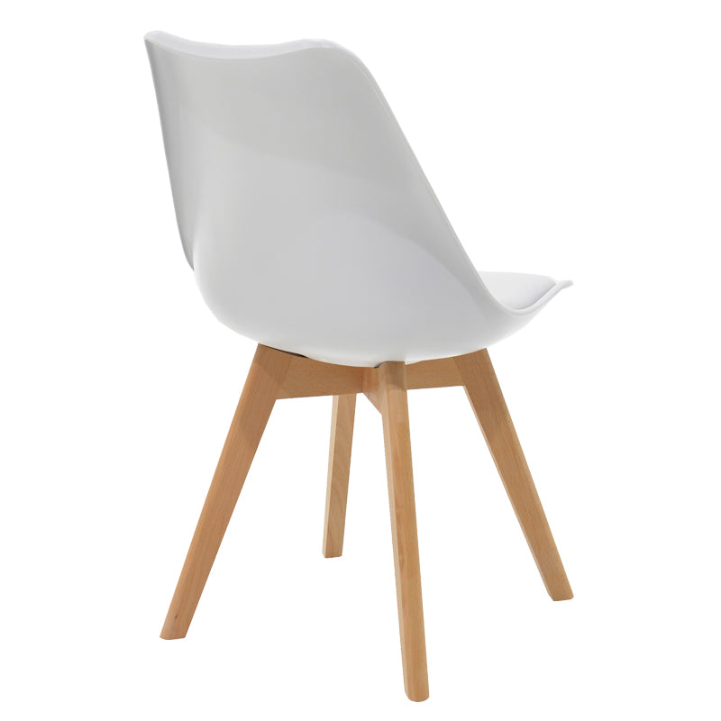 Set de 5 buc masa si scaune Gaston-Cuba, alb-sonoma, 120x80x75 cm, detaliu produs