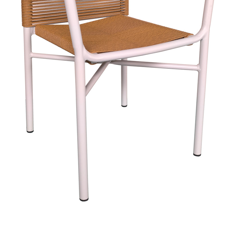 Set de 7 buc masa si scaune de gradina Kliton Clutch aluminiu, alb, 150x80x74 cm, foto produs 8