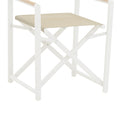 Set de 7 buc masa si scaune de gradina Kliton Mabu aluminiu, alb, 150x80x74 cm, foto produs 8