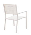 Set de 7 buc masa si scaune de gradina Kliton-Moly aluminiu, alb, 150x80x74 cm, foto produs